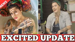 American Pickers Danielle Colby goes topless and shows tattoo-covered body in risque new photo