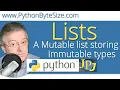 A Python Mutable list storing Immutable types