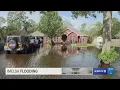 Standing water slowing clean-up in Maple Crest subdivision of Vidor following Imelda