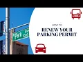 How to Renew Your Parking Permit