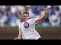 Anthony Rizzo Throws Out the First Pitch on Opening Day