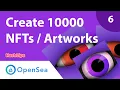 Create 10000 generative NFTs Artworks with code part 6