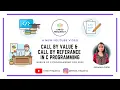 Call by value call by reference in C programming Aishwarya Pattar