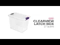 Sterilite 27 quart Clearview Latch Box