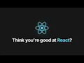 React Certification Free Assessment