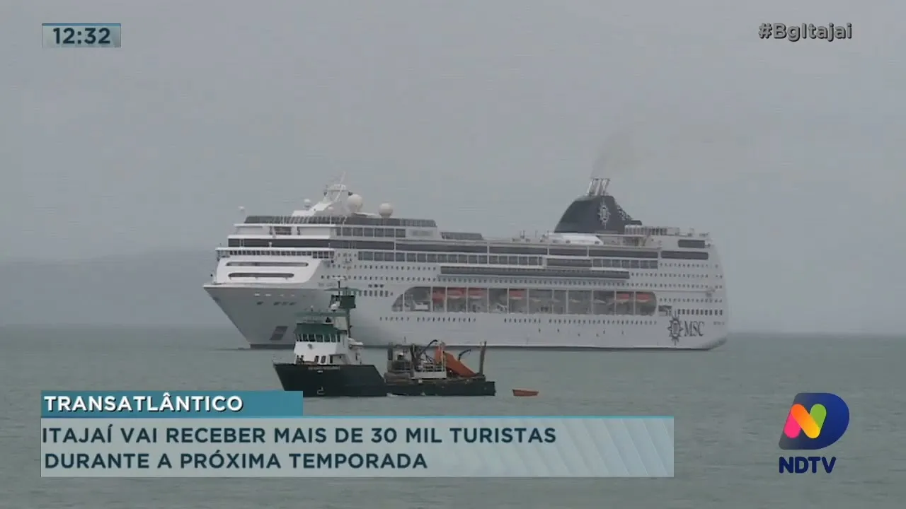 Itajaí vai receber mais de 30 mil turistas durante a próxima temporada de transatlânticos