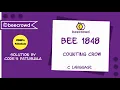 Beecrowd Problem 1848 - Counting crow solution Bangla C language