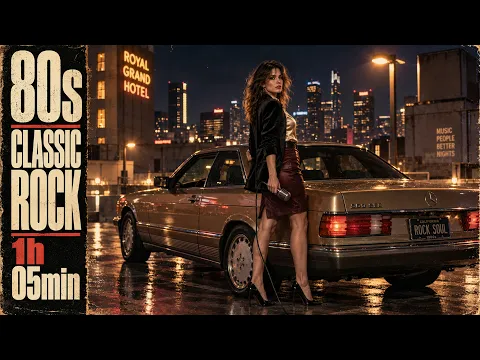 Highway Nights 🌙 1 Hours of Retro Rock for Late Night Driving