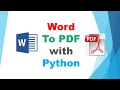Convert Word to PDF file with python