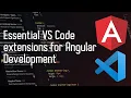 Essential VS Code extensions for Angular Development DevUtant