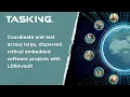Coordinate unit test across large dispersed critical embedded software projects with LDRAvault