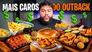 Comprei os Pratos Mais Caros do Outback