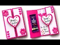 DIY Birt ay Card with Chocolate Surprise Easy Handmade Gift Idea
