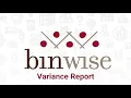 Inventory Variance Report in BinWise Pro