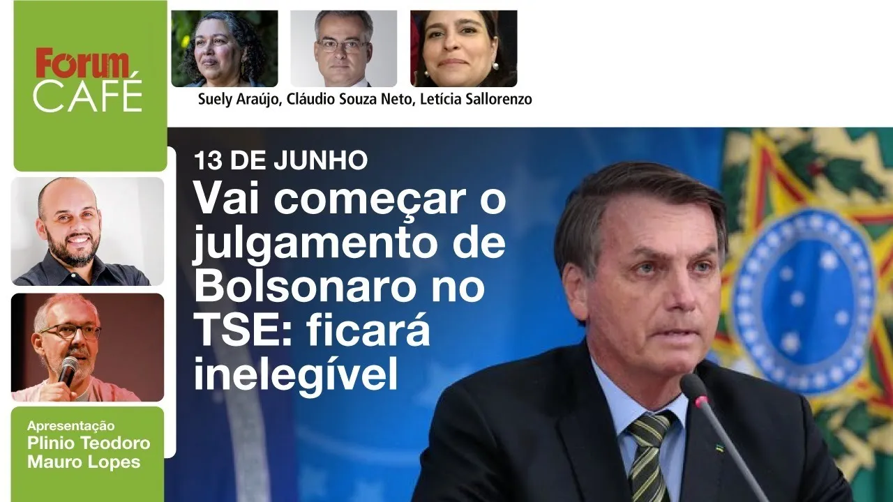Vai começar o julgamento de Bolsonaro no TSE: ficará inelegível | Fórum Café | 2.6.23