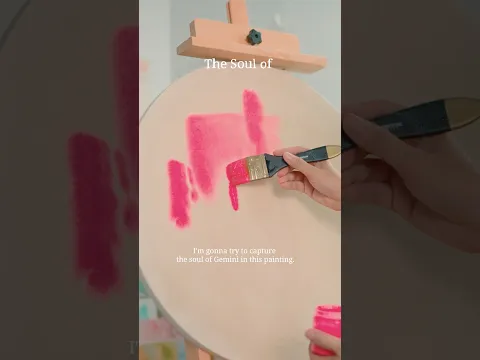 So I just painted the soul of Gemini zodiac