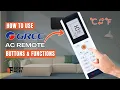 How to Use GREE AC Remote Buttons Functions Heat Pump Remote Guide Model No YAC1FB1
