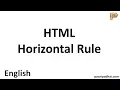 HTML Horizontal Rule hr tag