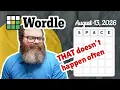 A rare event Wordle August 13 2026