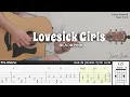 Download Lagu (FREE TAB) Lovesick Girls - BLACKPINK | Fingerstyle Guitar | TAB + Chords + Lyrics