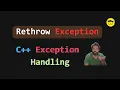 ReThrow Exception In C