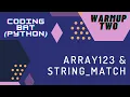 Array123 String - match