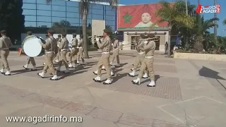 أكادير مراسيم تحية العلم بباحة عمالة أكادير إداوتنان بمناسبة الذكرى العشرين لعيد العرش 