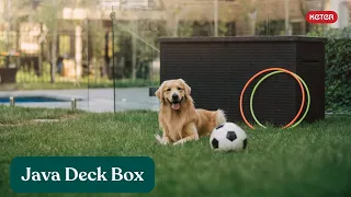 Java Rattan 230 Gallon Deck Box - Keter