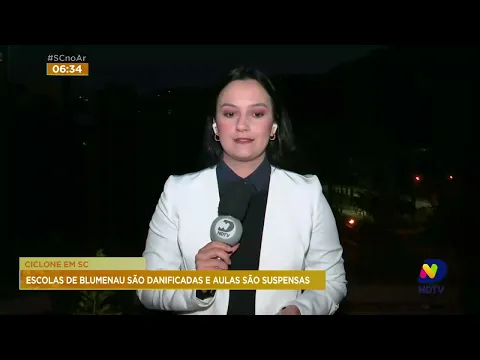 Escolas de Blumenau são danificadas e aulas são suspensas dias antes do recesso escolar