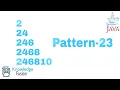 Pattern-23 using JAVA Programming ICSE