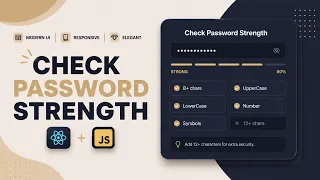 Build an Advanced Password Strength Checker in React JS Complete Tutorial
