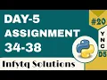 InfyTQ Programming Fundamentals Using Python Day 5 Assignments