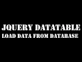 Jquery DataTable ajax pagination example php mysql database