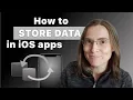 How to store data in an iOS app - Introduction to data persistence in Swift locally and with sync