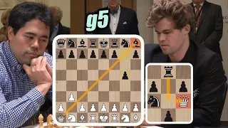 Magnus Carlsen Tries to Trap Hikaru s Queen on MOVE 1