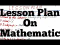 LESSON PLAN ON MATHES EVEN AND ODD NUMBERS D EL ED LESSON PLAN ON ODD AND EVEN NUMBERS