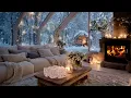 Quiet Winter Piano Lounge Snow Outside Fire Inside Focus Study Work Meditation Relax Calm