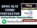 Wipro NLTH Coding Questions in Python Ransom Note HackerRank Solution in Python