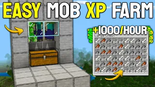 Easiest Mob Farm in Minecraft Bedrock 1 21 Infinite loot XP