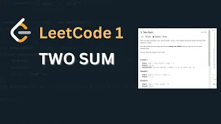 LeetCode 1 - Two Sum Problem Explained with Java Optimized Solution Coding Interview Question