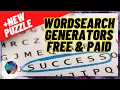 WORDSEARCH PUZZLE GENERATORS FOR KDP - FREE AND PAID