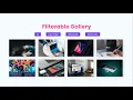 Make Portfolio Filterable Image Gallery With HTML CSS JavaScript Filterable Gallery