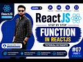 ReactJS Functions Tutorial in Pashto