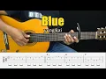 Download Lagu Blue - yung kai - Fingerstyle Guitar Tutorial + TAB \u0026 Lyrics