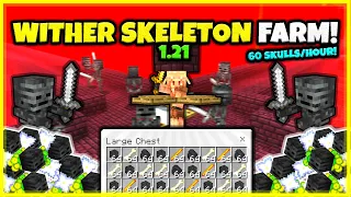 BEST WITHER SKELETON FARM EVER 60 In Minecraft Bedrock 1 21