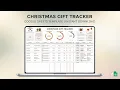 Christmas Gift Tracker - Excel and Google Sheets Template
