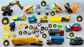 Lắp ráp Xe Cẩu , Xe Tăng , Xe Container chở Máy Xúc Điều Khiển , Ô Tô Đồ Chơi Múc Cát , Xe Tải Poli