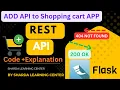 How to create REST API for shopping cart app Python flask