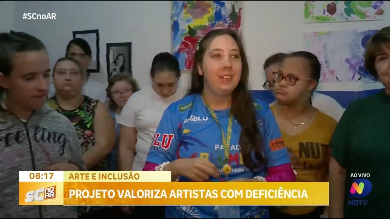 Projeto em Blumenau valoriza produção de artistas com deficiência