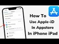 How To Connect Appstore With Apple ID - Use iCloud Account In Appstore On iPhone iPad